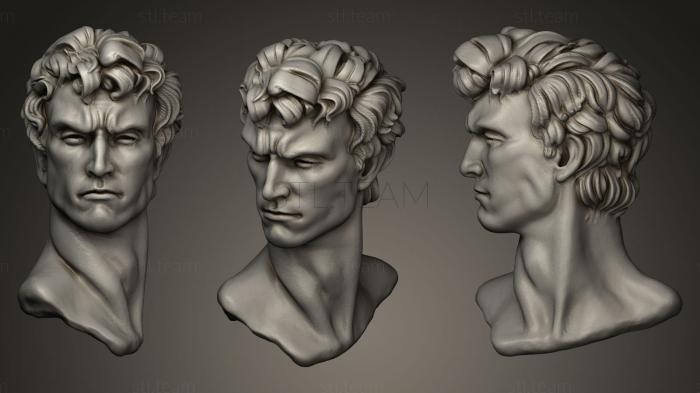 3D модель Голова георического мужчины (STL)